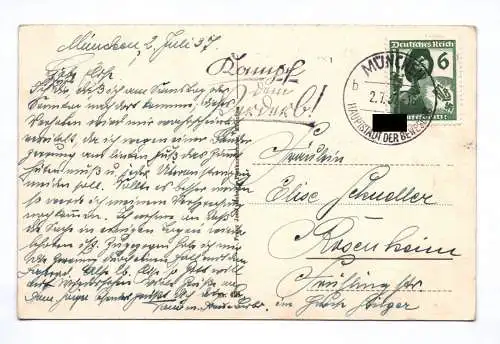 Ak München Der alte Peter Turm Pfarrkirche St. Peter 1937