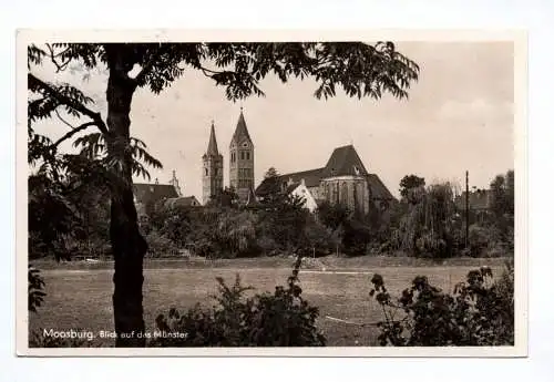 Foto Ak Moosburg Blick auf das Münster 1938