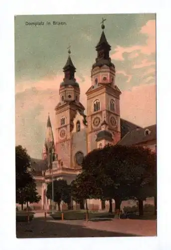 Ak Domplatz in Brixen Italien