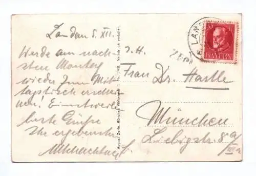 Ak Landau an der Isar Brücke