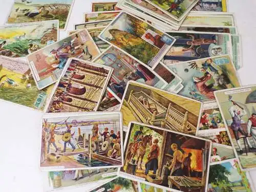 Konvolut alter Sammelbilder trading cards Hartwig Vogel Erdal Chlorodont 