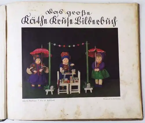 Das große Käthe Kruse Bilderbuch um 1930 