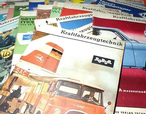 Kraftfahrzeugtechnik 1963 1964 1965 KFT Oldtimer Zeitschrift DDR Auswahl