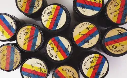 Defa Color Bildband Bakelit Filmdose Diafilm Märchen Rollfilm