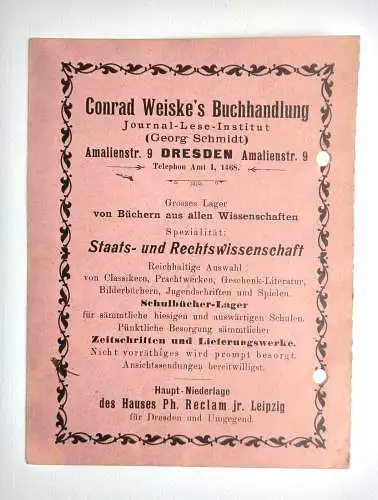 Alte Quittung 1907 Gartenlaube Quartal Zahlungsbeleg