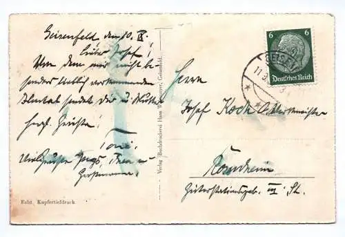 Ak Geisenfeld Partie an der Ilm 1937