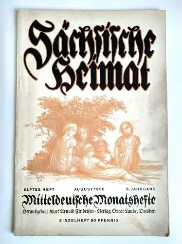 Sächsische Heimat Heft 11 Mitteldeutsche Monatshefte 1926
