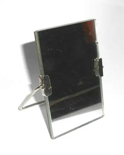DDR Rasierspiegel Stellspiegel 6x9 cm Stehspiegel VEB Vintage NOS unbenutzt 