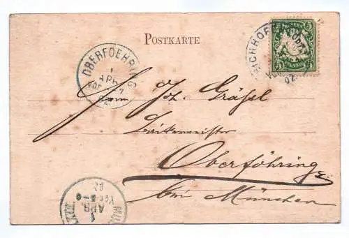 Ak Gruss aus Eichhofen 1902