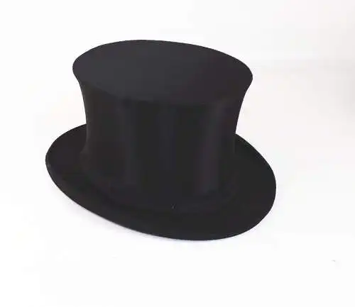 Alter Zylinder Hut Chapeau Claque Bautzen Schachtel Klapphut Größe 53 