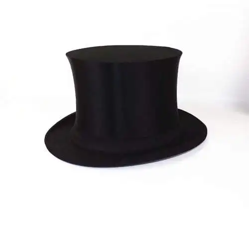 Alter Zylinder Hut Chapeau Claque Bautzen Schachtel Klapphut Größe 53 
