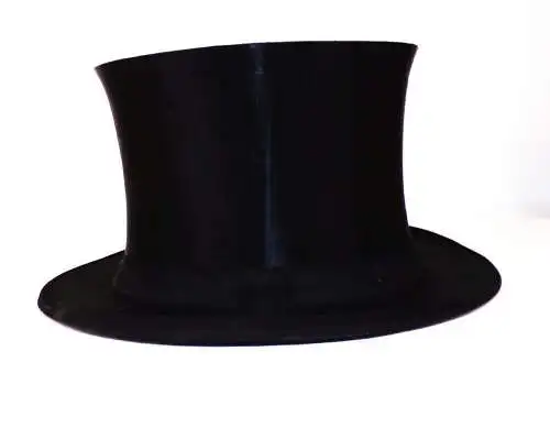 Alter Zylinder Hut Chapeau Claque Bautzen Schachtel Klapphut Größe 53 