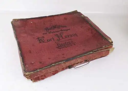 Alter Zylinder Hut Chapeau Claque Bautzen Schachtel Klapphut Größe 53 