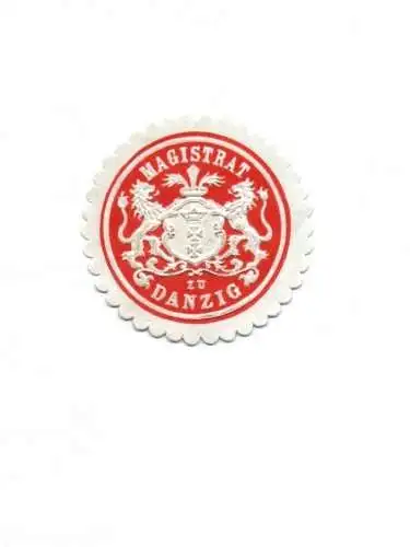 Alte Siegelmarke Magistrat Danzig