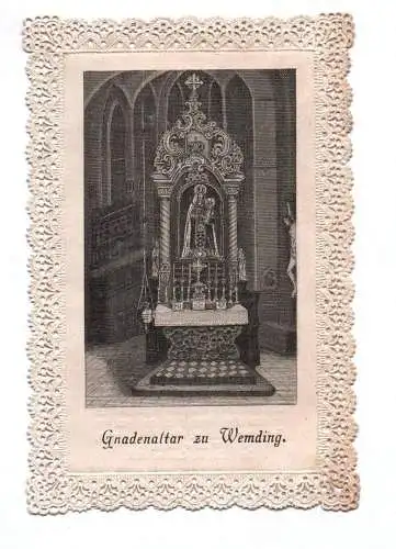 Altes Heiligenbild Gnadenaltar zu Wemding um 1880