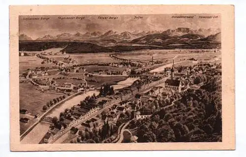 Ak Schlierseer Berg 1924 Tegernseer Berge Wolfratshausen im Isartal