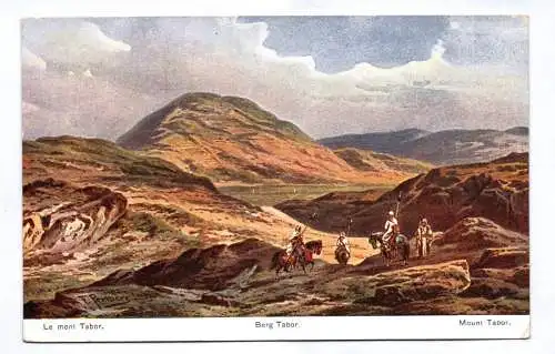 Künstler Ak Le mont Tabor Berg Israel