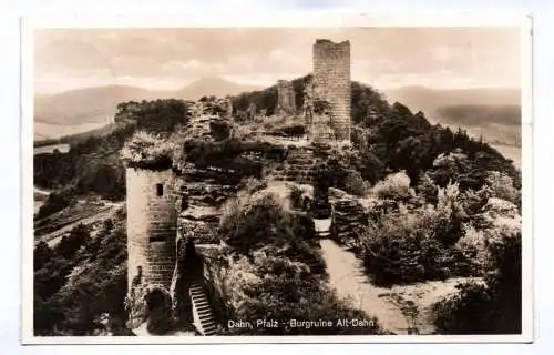 Foto Ak Dahn Pfalz Burgruine Alt-Dahn 1931
