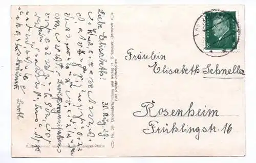 Ak Oberaudorf mit Brünnstein 1929