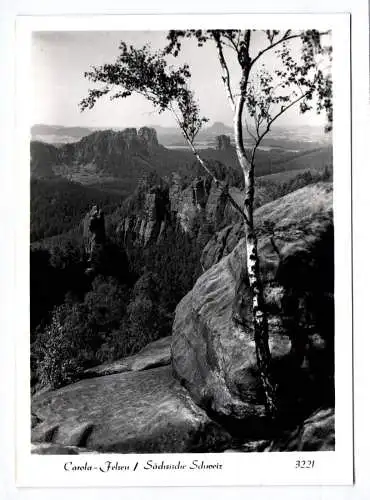 Foto Ak Carola Felsen Sächsische Schweiz Bad Schandau