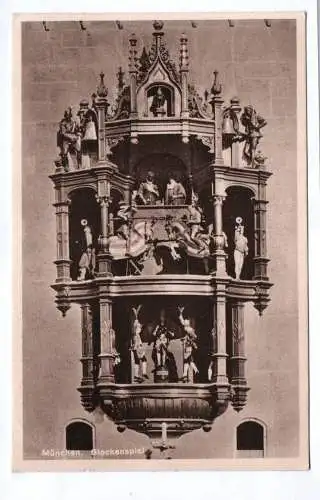 Ak München Glockenspiel Rathaus 1932