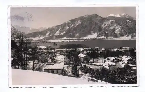 Foto Ak Tegernsee Jahreswechsel Schnee Winter 1936