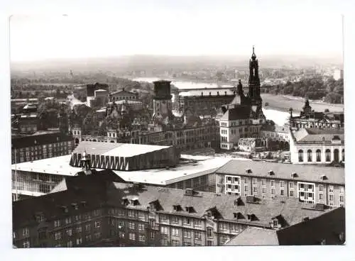 Foto Ak Dresden Blick vom Rathausturm 1983
