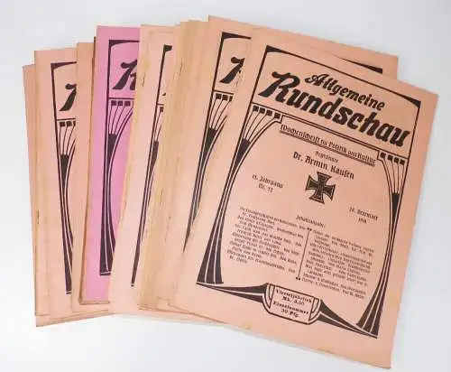 Allgemeine Rundschau Wochenschrift für Politik und Kultur 1918 Jahrgang