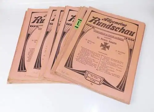 Allgemeine Rundschau Politik und Kultur 1917 ganzer Jahrgang Wochenschrift