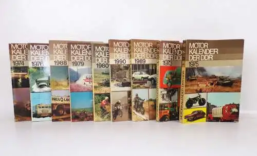 Motor Kalender der DDR Auswahl Motorkalender