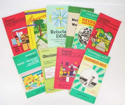 DDR Landkarte VEB Tourist Touristenkarte Landkartenverlag Auswahl