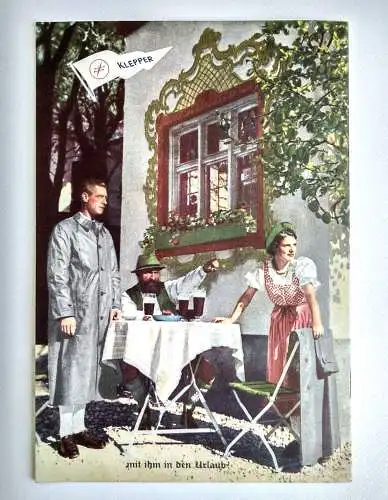 Klepper Prospekt 1938 Kleppermantel Regenbekleidung