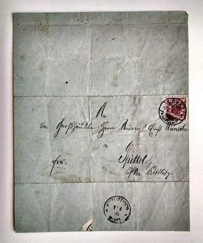 Altes Dokument Löbau Spittel 1895