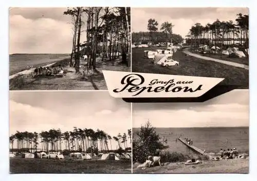 Ak Gruß aus Pepelow 1967 Strand Kampingplatz