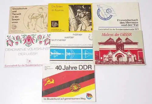 DDR Sammelheft für Sondermarkenserie vollständig mit Marken Auswahl