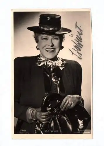 Foto Ak Ida Wüst Autogramm Unterschrift