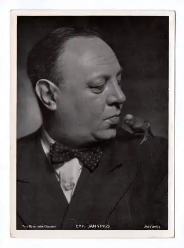 Fotodruck Emil Jannings Trading Card Ross Verlag Schauspieler