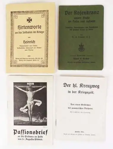 Hirtenworte an Soldaten im Kriege 1 Wk Der Rosenkranz Passionsbrief Religion