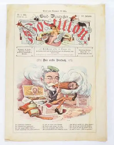 Süddeutscher Postillon 1894 Nr 4 Satire Humor Zeitschrift