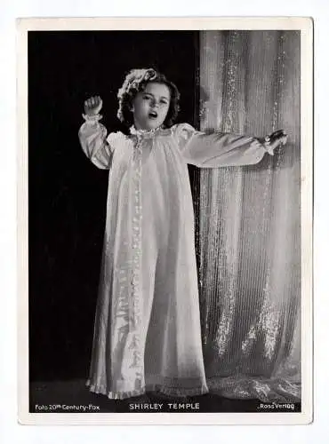 Shirley Temple Fotodruck 20th Century Fox Autogrammkarte Ross Verlag