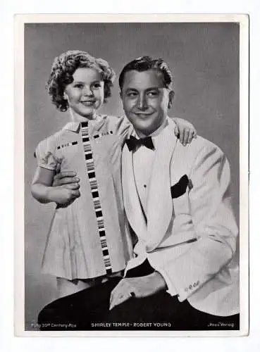 Shirley Temple und Robert Young Schauspieler Trading Card Ross Verlag