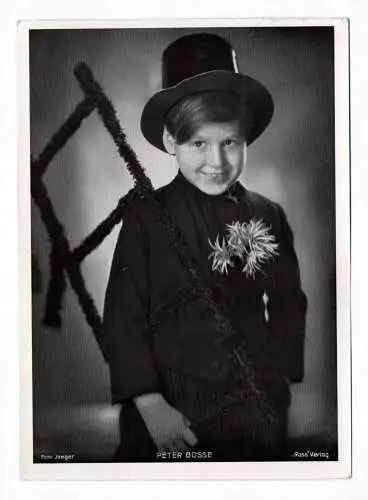 Trading Card Schauspieler Peter Bosse Kind Ross Verlag Autogrammkarte