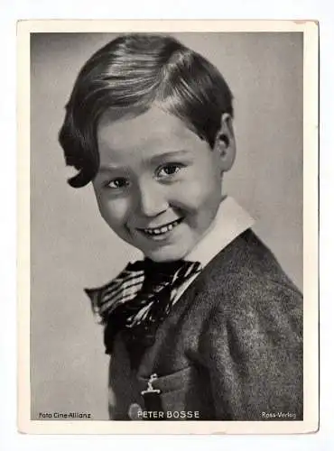 Fotodruck Ross Verlag Peter Bosse Trading Card Schauspieler