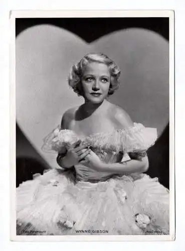 Schauspieler Trading Card Wynne Gibson Fotodruck Autogrammkarte