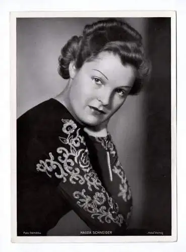 Autogrammkarte Magda Schneider Schauspieler Trading Card Ross Verlag
