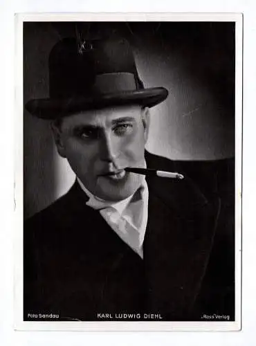 Trading Card Karl Ludwig Diehl Schauspieler Autogrammkarte Ross Verlag