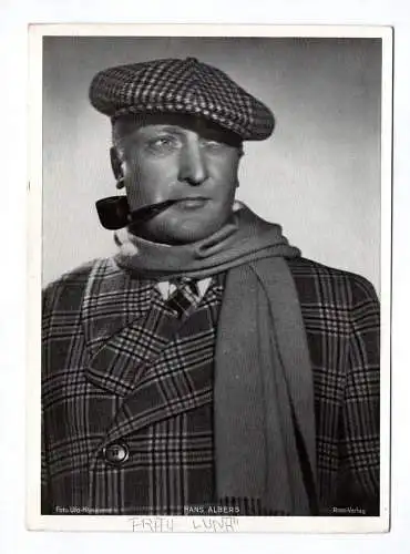 Fotodruck Schauspieler Hans Albers Trading Card Ross Verlag