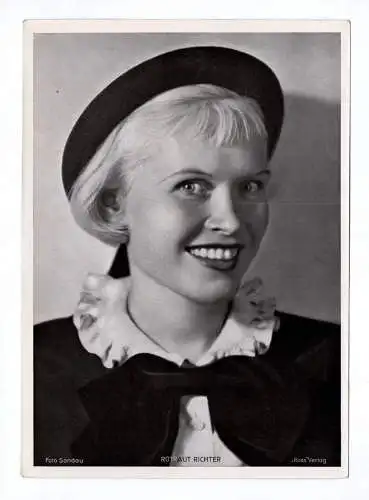 Fotodruck Rotraut Richter Ross Verlag Trading Card Schauspieler Autogrammkarte