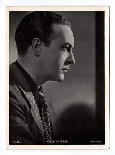 Trading Card Willy Fritsch Schauspieler Ross Verlag Fotodruck Autogrammkarte