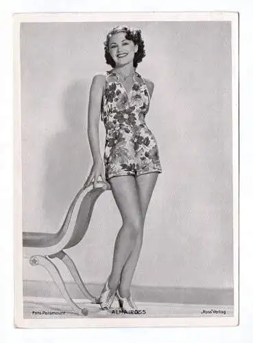Fotodruck Alma Ross Paramount Trading Card Ross Verlag